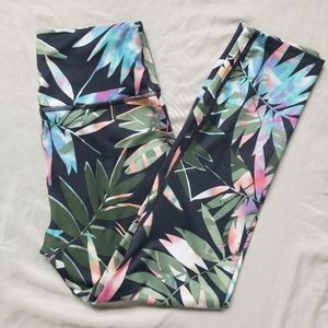 Leaf Print High Waist Leggings_NWOT